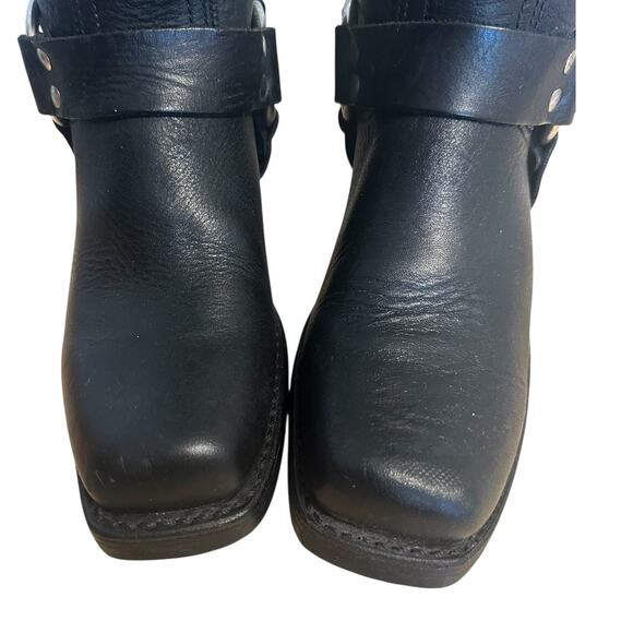 Frye Black Leather Heeled Boots - Picture 6 of 11